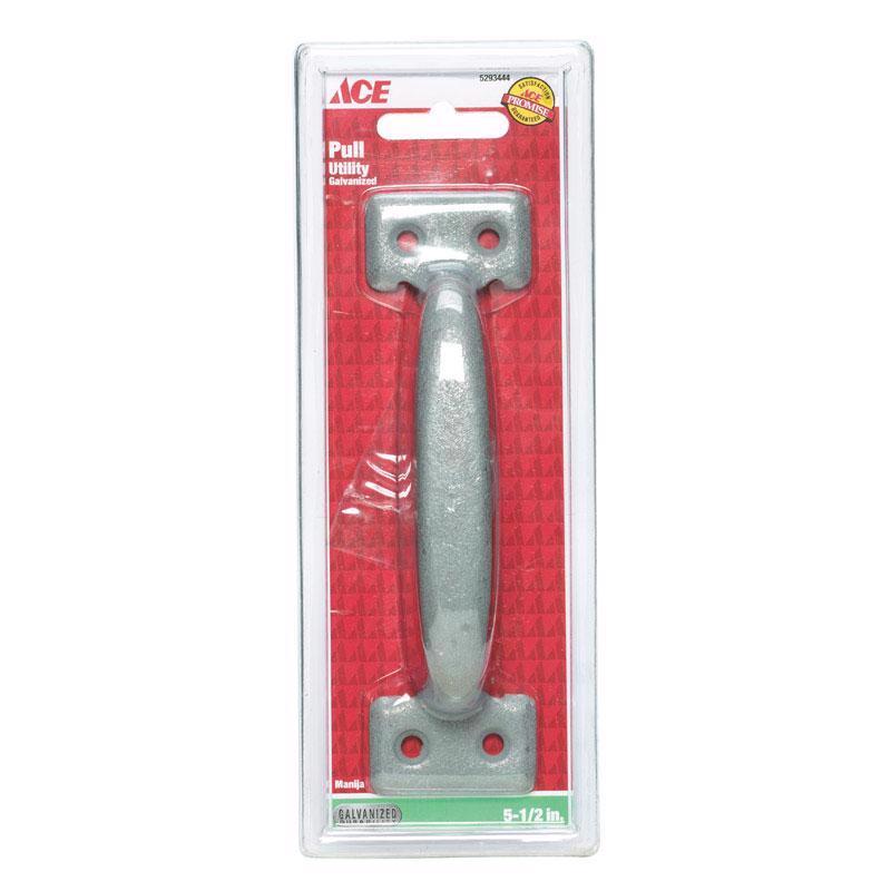 Ace 5.5 in. L Galvanized Black Steel Utility Pull