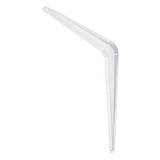Hampton White Steel Shelf Support 18 Ga. 8 in. L 100 lb, Pack of 10