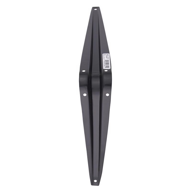 Hampton Black Steel Shelf Support 18 Ga. 8X10 in. L 100 lb, Pack of 10