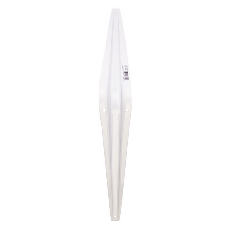 Hampton White Steel Shelf Support 18 Ga. 10 in. L 100 lb, Pack of 10