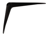 Hampton Black Steel Shelf Support 18 Ga. 10 in. L 100 lb, Pack of 10