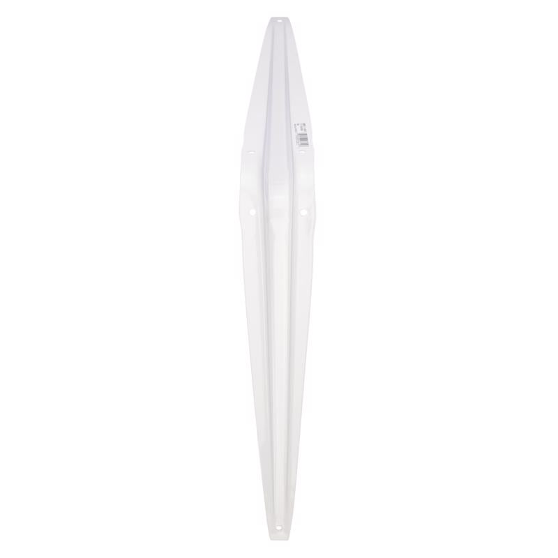Hampton White Steel Shelf Support 18 Ga. 12 in. L 100 lb, Pack of 10