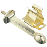 Ace 3 in. W Metal Bright Gold Rigid Door Stop w/Holder Mounts to door and wall 5/32 in., Pack of 5