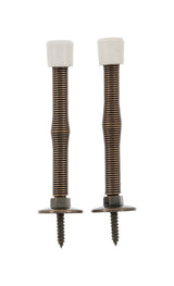 Ace 3 in. W Metal Antique Gold Spring Door Stop Mounts to door and wall 0 in., Pack of 5