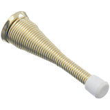 Ace 3 in. W Metal Bright Gold Spring Broad Base Door Stop Mounts to door and wall 1/8 in., Pack of 5