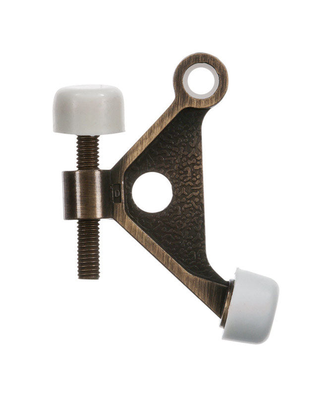 Ace 2-5/8 in. W Metal Antique Gold Hinge Pin Door Stop Mounts to door and wall 0 in., Pack of 5