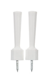 Ace 3-1/4 in. W Plastic White Flexible Door Stop Mounts to door and wall 0 in., Pack of 5