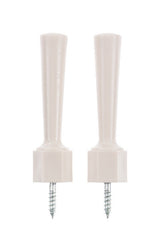 Ace 3-1/4 in. W Plastic Almond Flexible Door Stop Mounts to door and wall 0 in., Pack of 5