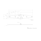 Ace 5 in. L Zinc-Plated Light Duty Strap Hinge 2 pk, Pack of 5