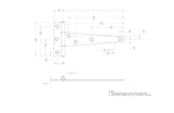 Ace 6 in. L Galvanized Light Duty T Hinge 2 pk