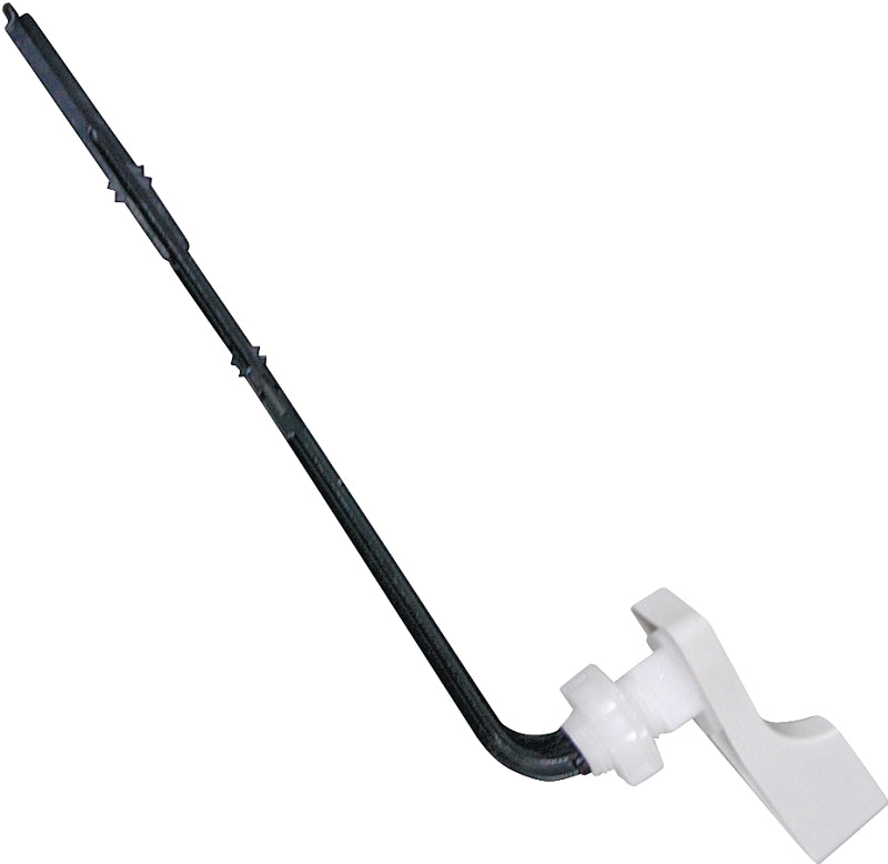 ProSource PMB-208-3L Toilet Flush Lever, Front Mounting, 8 in L Flush Arm, Plastic