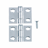 Ace 2.750 in. W X 1 in. L Chrome Silver Steel Narrow Hinge 2 pk, Pack of 5