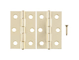 Ace 2-1/2 in. L Bright Brass Narrow Hinge 2 pk, Pack of 5