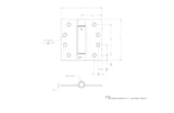 Ace 4 in. L Satin Brass Self Closing Hinge 1 pk