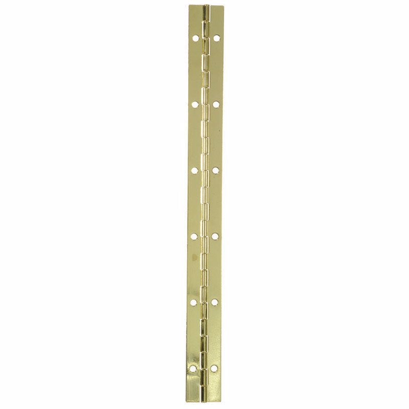 Ace 1 in. W X 12 in. L Bright Brass Brass Continuous Hinge 1 pk, Pack of 3
