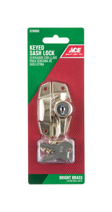 Ace Brass Keyed Sash Lock 1 pk