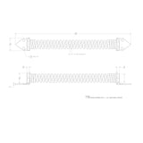 Ace 14 in. D X 1.65 in. L Black Steel Gate Spring