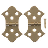Ace 1-5/16 in. W X 2-1/4 in. L Polished Brass Brass Decorative Hinge 2 pk