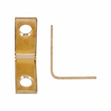 Ace 1 in. H X 2.75 in. W X 1 in. D Brass Inside Corner Brace