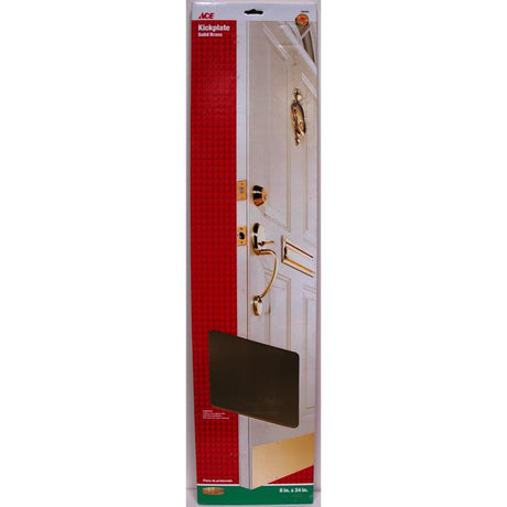 Ace 8 in. H X 34 in. L Brass Brass Kickplate