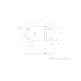 Ace 1-1/2 in. L Bright Brass Wide Throw Shutter Hinge 1 pk