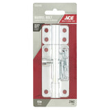 Ace 4 in. L Zinc-Plated Steel Barrel Bolt 1 pk