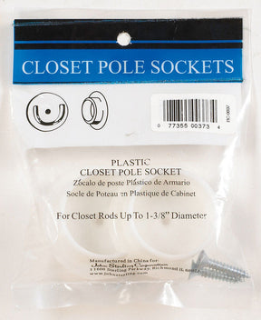 John Sterling Pro 1-3/8 in. L X 1-3/8 in. D Powder Coated Plastic Rod Socket, Pack of 25