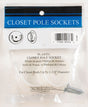 John Sterling Pro 1-3/8 in. L X 1-3/8 in. D Powder Coated Plastic Rod Socket, Pack of 25