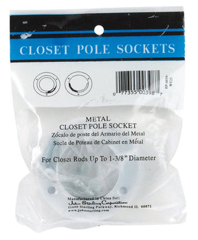 John Sterling Pro 1-3/8 in. L X 1-3/8 in. D Powder Coated Steel Rod Socket, Pack of 25
