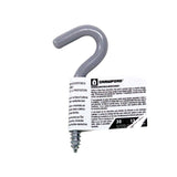 Crawford 3.5 in. L Vinyl Coated Gray Steel Small Storage Hook 30 lb. cap. 1 pk, Pack of 25