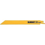 DEWALT DW4813B25 Reciprocating Saw Blade, Applicable Materials: Fiberglass, Hard Rubber, Metal, 3/4 in W, Pack of 25
