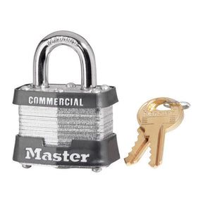 Master Lock 1-9/16 in. W Steel 4-Pin Cylinder Exterior Padlock, Pack of 6