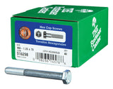 HILLMAN M8-1.25 mm D X 70 mm L Heat Treated Steel Hex Head Cap Screw 40 pk