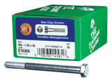 HILLMAN M8-1.25 mm D X 90 mm L Heat Treated Steel Hex Head Cap Screw 30 pk