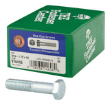 HILLMAN M12-1.75 mm D X 60 mm L Heat Treated Steel Hex Head Cap Screw 20 pk