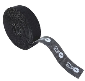 Wrap-It Storage 400-12x75PBL Perforated Roll, 3/4 in W, 12 ft L, Nylon, Black