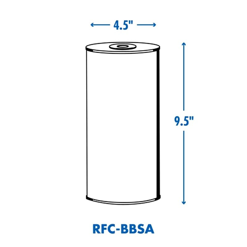 Culligan RFC-BBSA Filter Cartridge, 25 um Filter, Coconut Shell GAC Filter Media