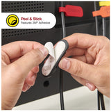 Wrap-It Storage 514-CLIPS-BL Cable Clip, Silicone, Black