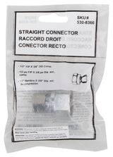 ProSource PMB-259-3L Water Supply Connector, 1/2 x 3/8 in, FIP x Compression, Brass, Chrome