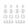 Wrap-It Storage 514-CLIPS-WH Assorted Cable Clip, White