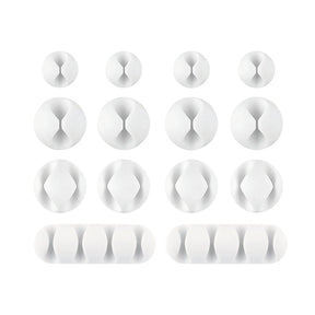 Wrap-It Storage 514-CLIPS-WH Assorted Cable Clip, White