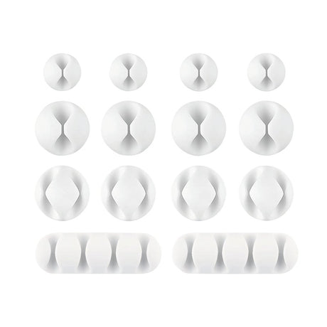 Wrap-It Storage 514-CLIPS-WH Assorted Cable Clip, White