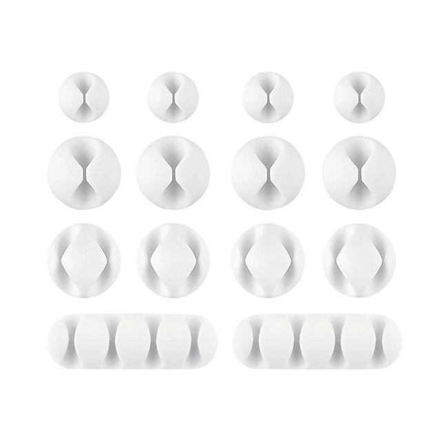 Wrap-It Storage 514-CLIPS-WH Assorted Cable Clip, White