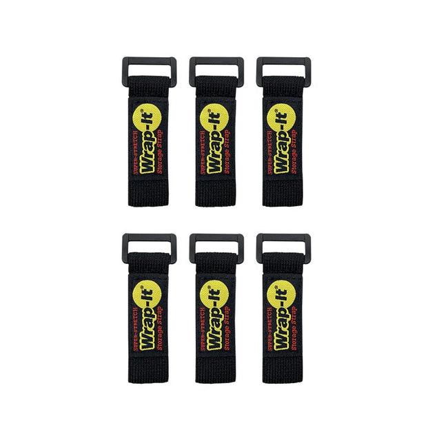 Wrap-It Storage 706-06B Storage Strap, 6 in L, 1 in W, Fastening Method: Hook and Loop