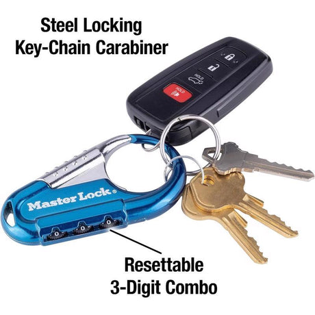 Master Lock 3 5/16 in. W Metal 3-Dial Combination Combination Padlock
