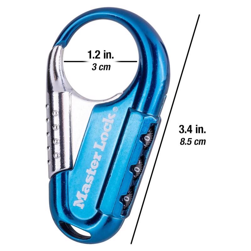 Master Lock 3 5/16 in. W Metal 3-Dial Combination Combination Padlock