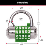 Master Lock 1-1/16 in. H X 2-1/2 in. W Steel 5-Dial Combination Combination Padlock