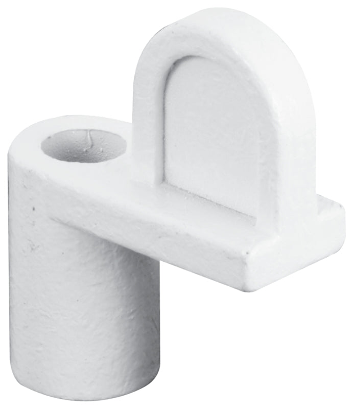 Make-2-Fit PL7893 Window Screen Clip with Screw, 5/16 in D Dimensions, Alloy, Painted, White, 12/PK