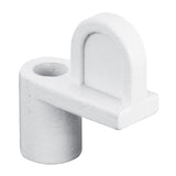 Make-2-Fit PL7893 Window Screen Clip with Screw, 5/16 in D Dimensions, Alloy, Painted, White, 12/PK