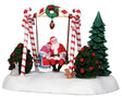 LIC LTD 24479 Santa Swing, Santa's Wonderland, Polyresin, Pack of 8